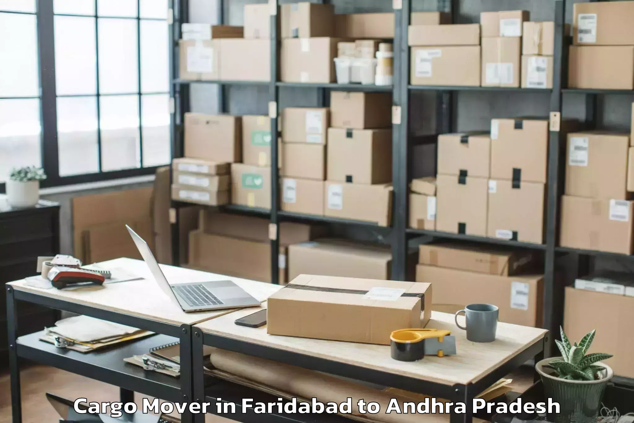 Discover Faridabad to Piduguralla Cargo Mover